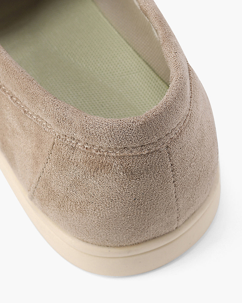 Édouard | Mocassins en daim beige sable à semelle sport