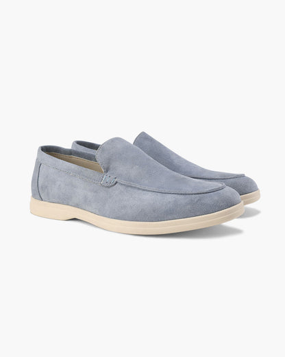 Édouard | Mocassins en daim beige sable à semelle sport