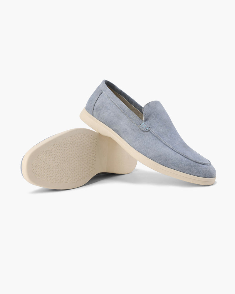 Édouard | Mocassins en daim beige sable à semelle sport