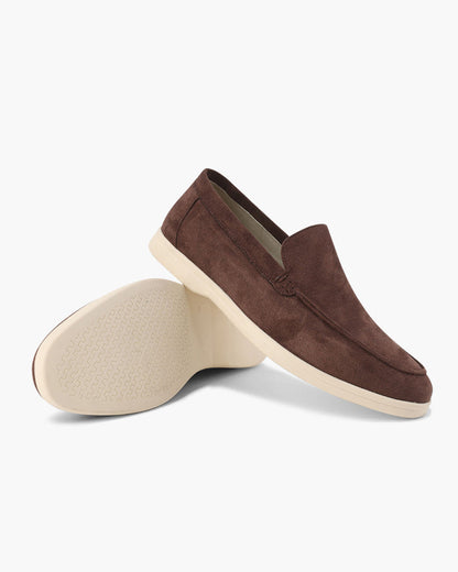Édouard | Mocassins en daim beige sable à semelle sport