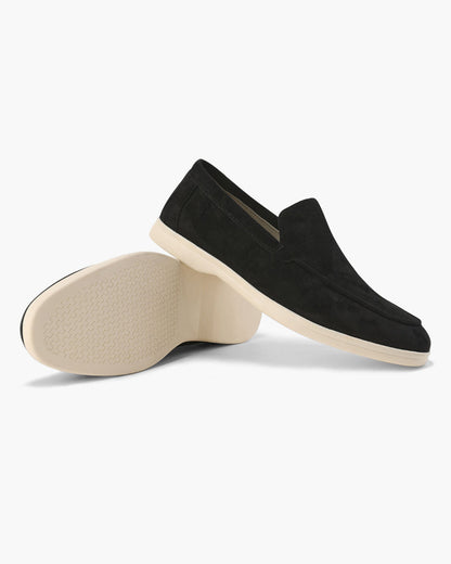 Édouard | Mocassins en daim beige sable à semelle sport