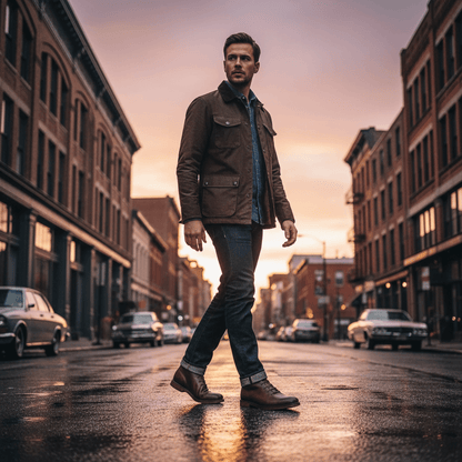 Bottines en cuir pleine fleur, montage Goodyear